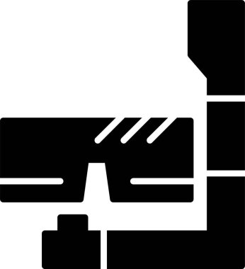 Modern oto tamir simgesinin vektör illüstrasyonu