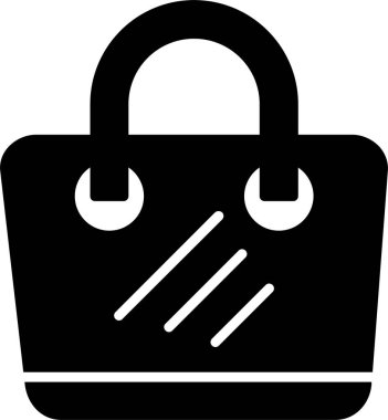  el çantası simgesi vektör illüstrasyonu 