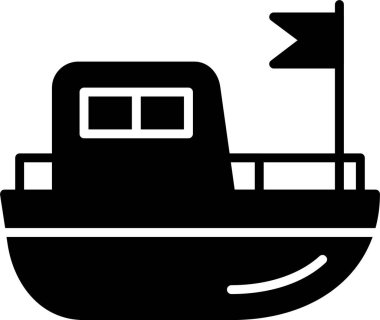Tekne. Web simgesi basit illüstrasyon 