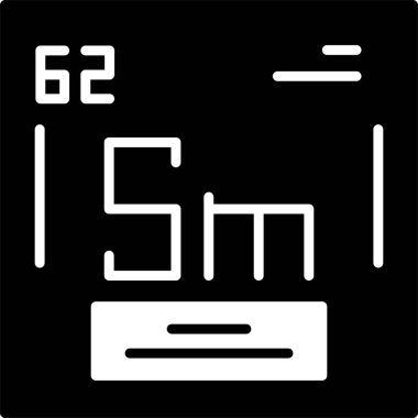 Samaryum web simgesi vektör çizimi
