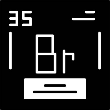 Bromine web simgesi vektör illüstrasyonuName