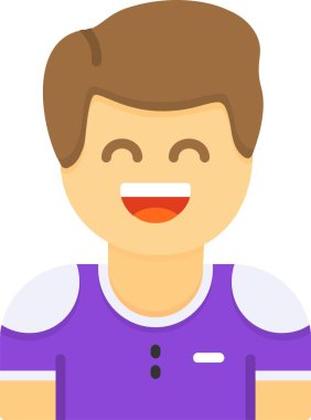 İnsan avatar simgesi, vektör illüstrasyonu basit tasarım