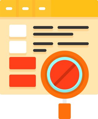 Sayfa dışı SEO web simgesi vektör çizimi