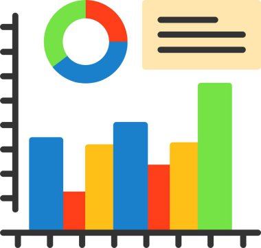 Histogram web simgesi vektör çizimi