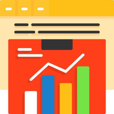  Demographicsweb ikon vektör illüstrasyonu