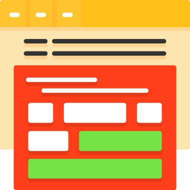 Ad grubu web simgesi vektör illüstrasyonu