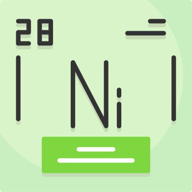 Nikel web simgesi vektör illüstrasyonu