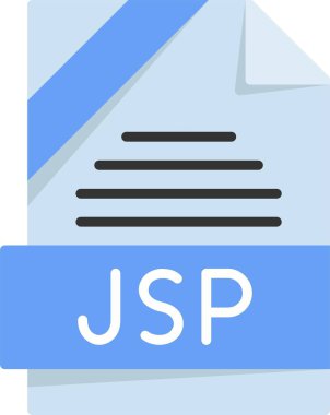 JSP dosya biçimi, web simgesi, vektör illüstrasyonu