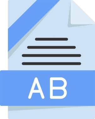 dosya biçimi simgesi, vektör illüstrasyonu basit tasarım