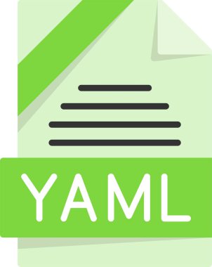 YAML dosya biçimi, web simgesi, vektör illüstrasyonu