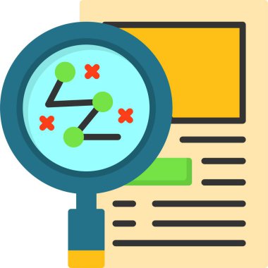 strateji web simgesi vektör illüstrasyonu 