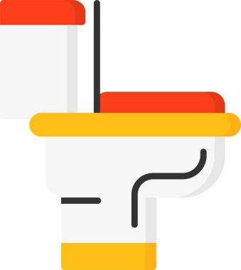 Tuvalet Ağı simgesi basit illüstrasyon