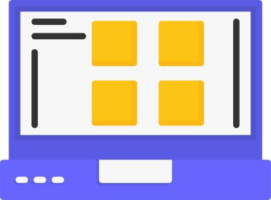 menü web simgesi basit illüstrasyon