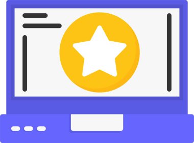 yıldız web simgesi, vektör çizim