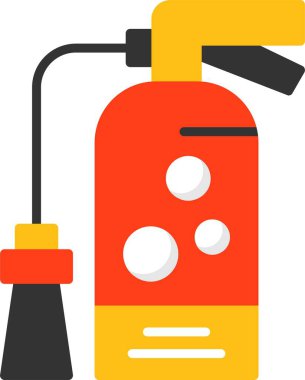  Yangın söndürücü ağ simgesi vektörünü ateşle 