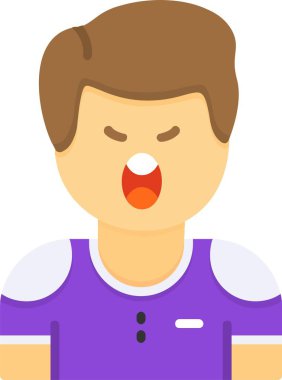 İnsan avatar simgesi, vektör illüstrasyonu basit tasarım