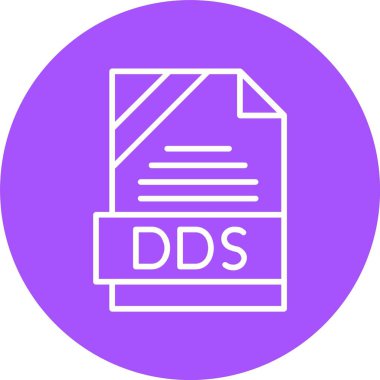 DDS dosya biçimi, web simgesi, vektör illüstrasyonu