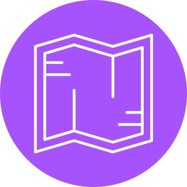 harita web simgesi basit illüstrasyon