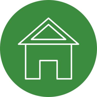 ev web simgesi basit illüstrasyon