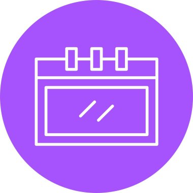 Takvim web simgesi, vektör çizim 