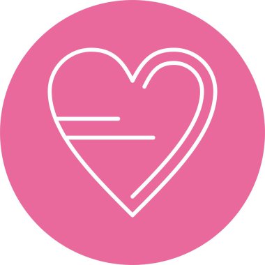 Kalp. Web simgesi basit tasarım