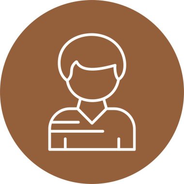 Kullanıcı web simgesi basit illüstrasyon 