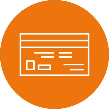 Kredi kartı simgesi, vektör illüstrasyonu