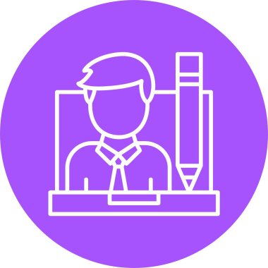 İnsan simgesinin vektör illüstrasyonu