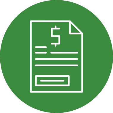 Belge. Web simgesi basit illüstrasyon 