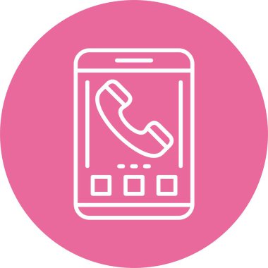 telefon web simgesi, vektör çizim