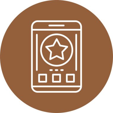 yıldız web simgesi, vektör çizim