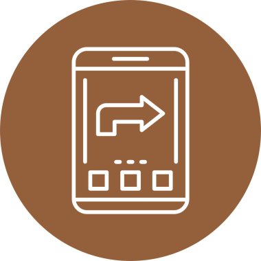 Web simgesini basit bir illüstrasyonla gönder