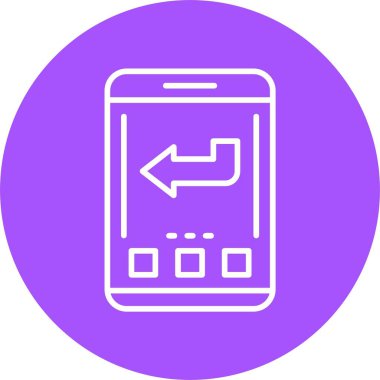 Arka ağ simgesi basit illüstrasyon