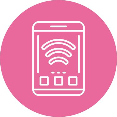 wifi vektör simgesi gösterimi 