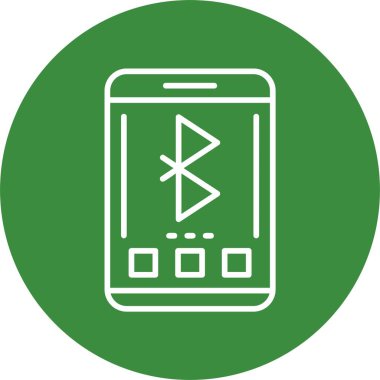 bluetooth. Web simgesi basit illüstrasyon