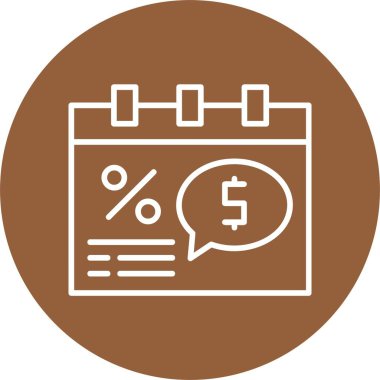 Bir dolar sembolünün vektör simgesi