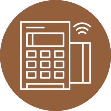 Kart okuyucu. simge basit tasarım