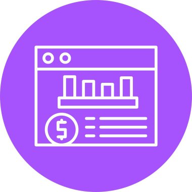 Gider izleyici simgesi vektör illüstrasyonu 