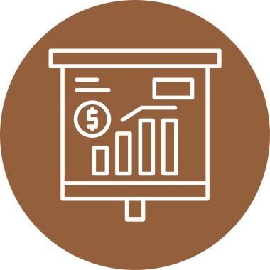 Yükselen Ekonomi simgesi, vektör illüstrasyonu