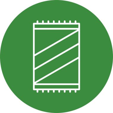 Havlu Web simgesi vektör illüstrasyonu