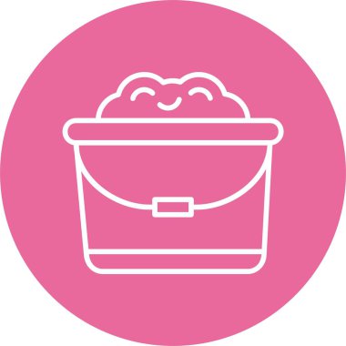 Kum Kovası web simgesi basit illüstrasyon