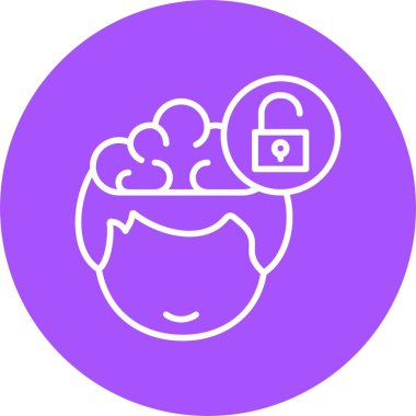 Web simgesinin kilidini aç basit illüstrasyon