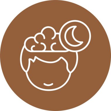 Vektör çizimi, insan düşüncesinin simgesi, DND 