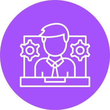 İşbirliği web simgesi basit illüstrasyon