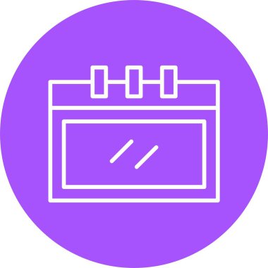 Takvim web simgesi, vektör çizim 