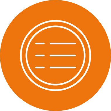 menü web simgesi basit illüstrasyon