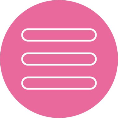 menü web simgesi basit illüstrasyon