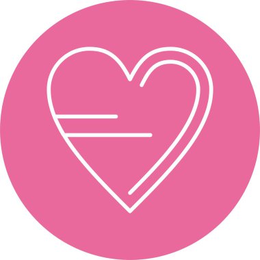 Kalp. Web simgesi basit tasarım