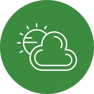 Bulut. Web simgesi basit tasarım