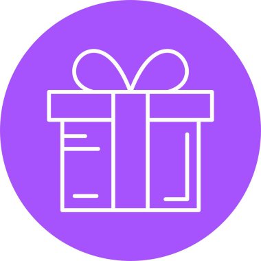hediye web simgesi basit illüstrasyon